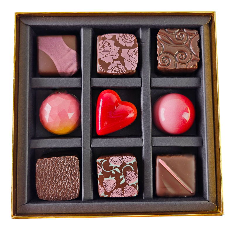 Valentine's Day Chocolate Gift Box 9 Piece