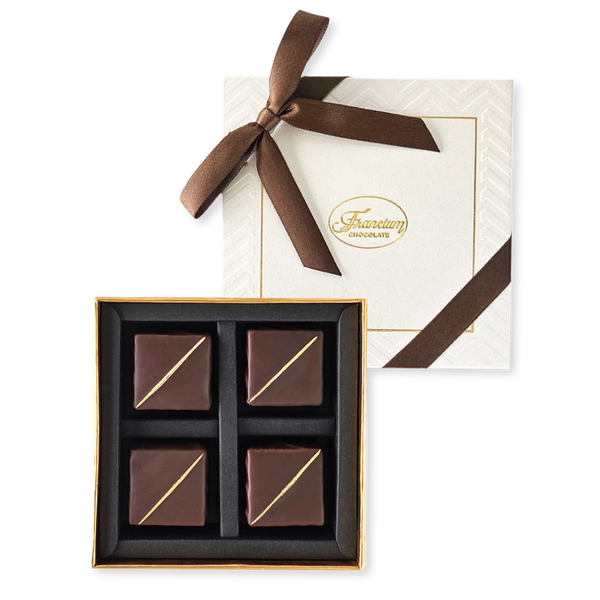 Dark Chocolate enrobed Hazelnut Feuilletine - 4 Pieces