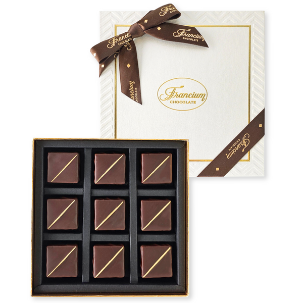 Dark Chocolate enrobed Hazelnut Feuilletine - 9 Pieces